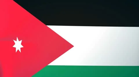 Jordan Waving Flag Stock Footage 10762057