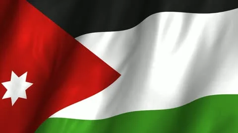 Jordan Waving Flag Stock Footage 12290771