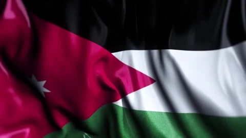 Jordan WAVING FLAG LOOP Video stock 323819611