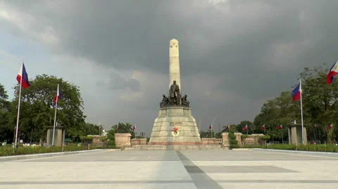 Jose rizal monument Stock Footage 34391259