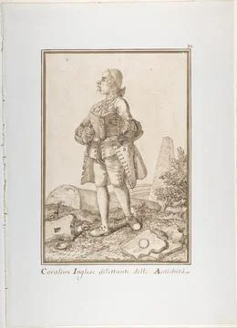 Joseph Henry of Straffan, Co. Kildare 174451 Pier Leone Ghezzi Italian Afte.. Stock Photos