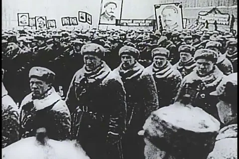 Joseph Stalin develops the heavy industries - 1905 動画素材 86692506
