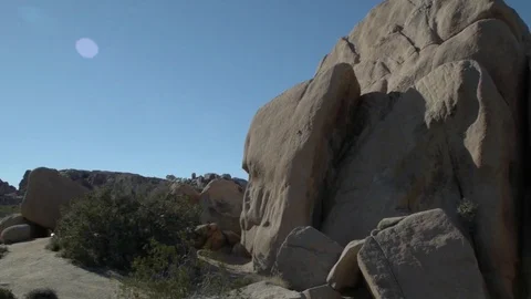 Joshua Tree Boulders Stock Footage 70106839