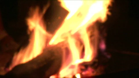 Joshua Tree Campfire Abstract-Desert Trip! Shutter Effect. 動画素材 109170