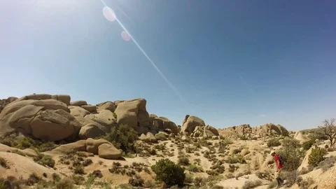 Joshua Tree Climbing Time Lapse 動画素材 71842754