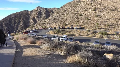 Joshua Tree Keys View Parking Lot Stock-Footage 124395359