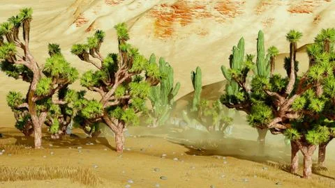 Joshua trees Stock-Illustration