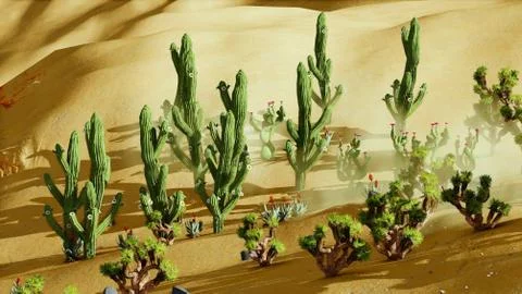 Joshua trees Stock Illustration