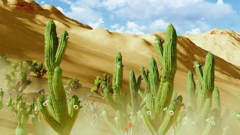 Joshua trees イラスト素材