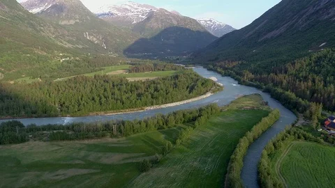 Jostedal valley. Stock Footage 92841182