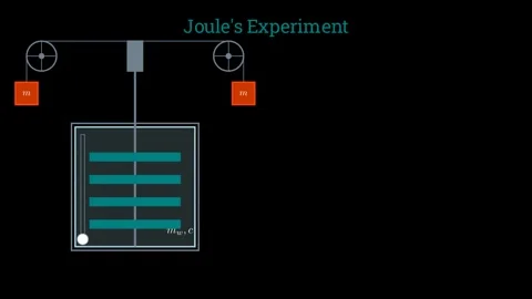 The Joule experiment for determining mechanical equivalent of heat Stock-Footage 336267849
