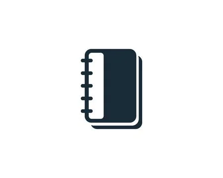 Journal Book Icon Vector Logo Template Illustration Design Stock Illustration