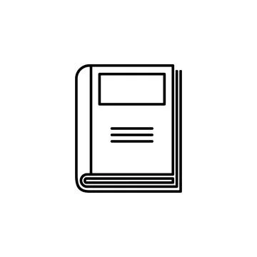 Journal icon. Element of knowledge for mobile concept and web apps. Thin line Stock Illustration