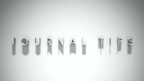 journal tips 3D title animation with sha... | Stock Video | Pond5