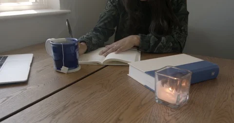 Journaling through Anxiety Video stock 129713862