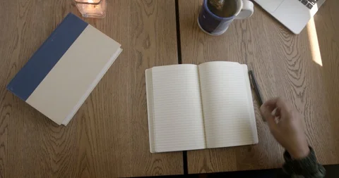 Journaling through Anxiety Video stock 129714090