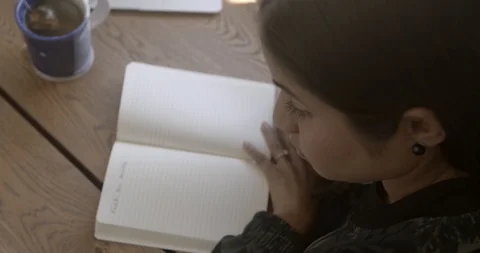 Journaling through Anxiety Video stock 129714157