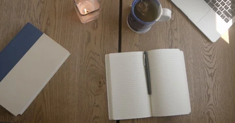 Journaling through Anxiety Video stock 129714264