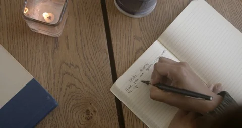 Journaling through Anxiety Video stock 129714265