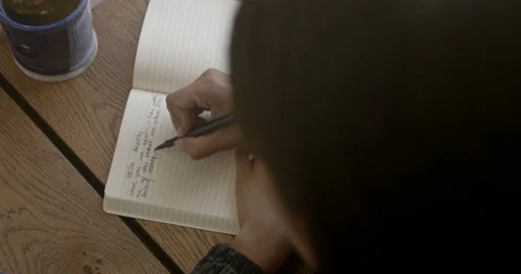 Journaling through Anxiety Video stock 129714269