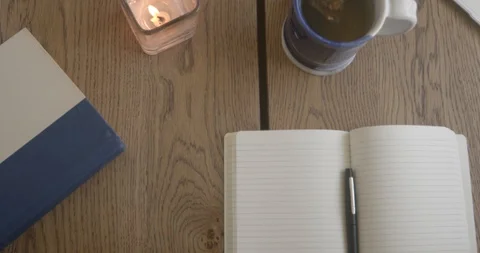 Journaling through Anxiety Video stock 129714295