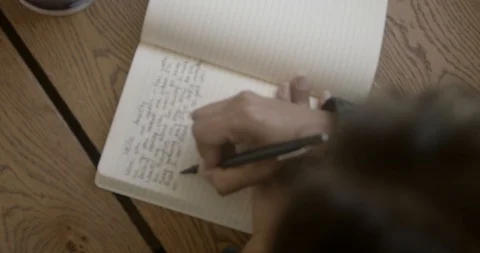 Journaling through Anxiety Video stock 129714325