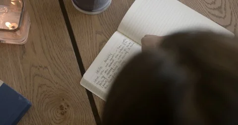 Journaling through Anxiety Video stock 129714331