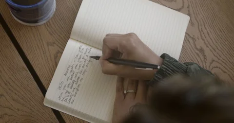 Journaling through Anxiety Video stock 129714352