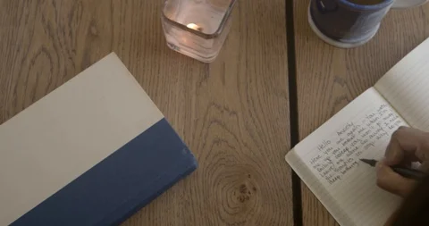 Journaling through Anxiety Video stock 129714380