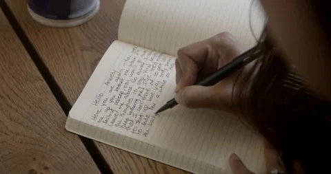 Journaling through Anxiety Video stock 129714512