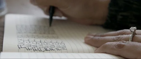 Journaling through Anxiety Video stock 129714827