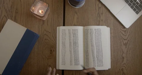 Journaling through Anxiety Video stock 129714833