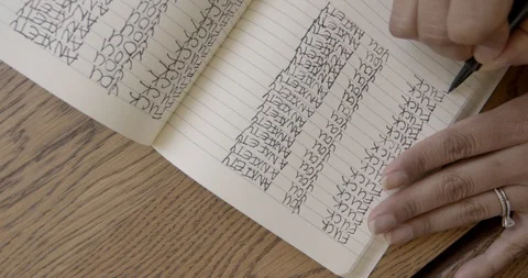 Journaling through Anxiety Video stock 129714949