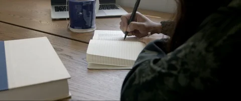 Journaling through Anxiety Video stock 129715048