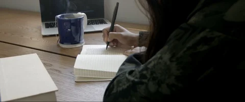 Journaling through Anxiety Video stock 129715110