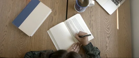 Journaling through Anxiety Video stock 129715308