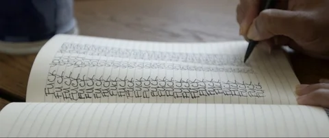 Journaling through Anxiety Video stock 129715392