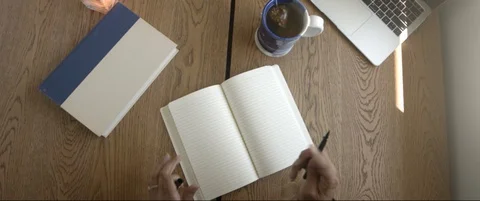 Journaling through Anxiety Video stock 129715776