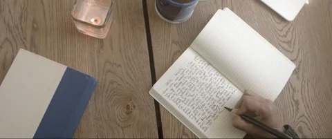 Journaling through Anxiety Video stock 129716023