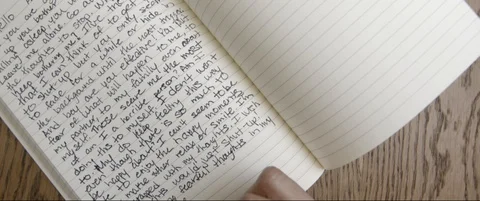 Journaling through Anxiety Video stock 129716076