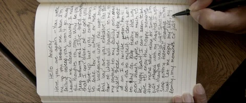 Journaling through Anxiety Video stock 129716115