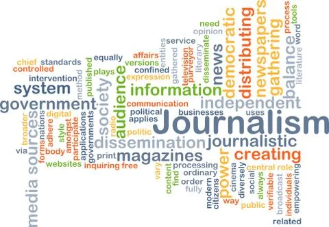 Journalism background concept Stock Illustration