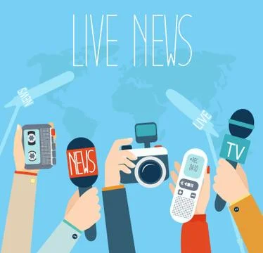 Journalism concept vector illustration. Stock Illustration