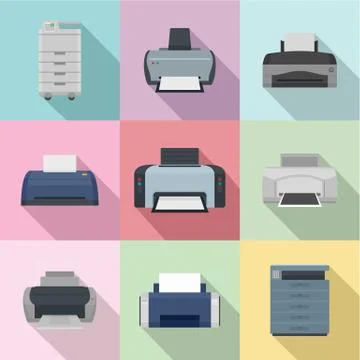 Journalism icons set, flat style Stock Illustration