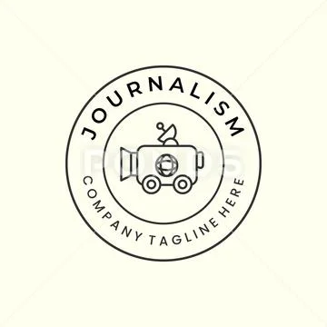 Journalism Theme Vector Logo Created with Microphone Illustration and  Composed with Live Inscription. Stock Vector - Illustration of  broadcasting, newscast: 186520851