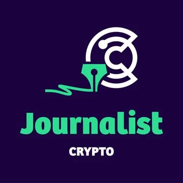 Journalist Crypto Logo Stock Illustration