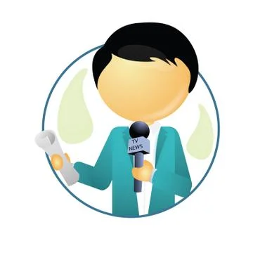 Journalist Illustrazione stock