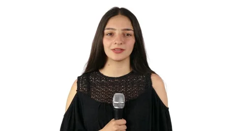 Journalist Reporting Stock Footage 63470297