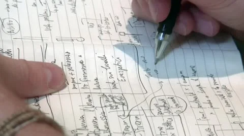 Journalist taking notes 動画素材 12281122