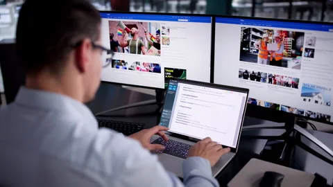 Journalist Writing Online Media Article Stock Footage 328394598